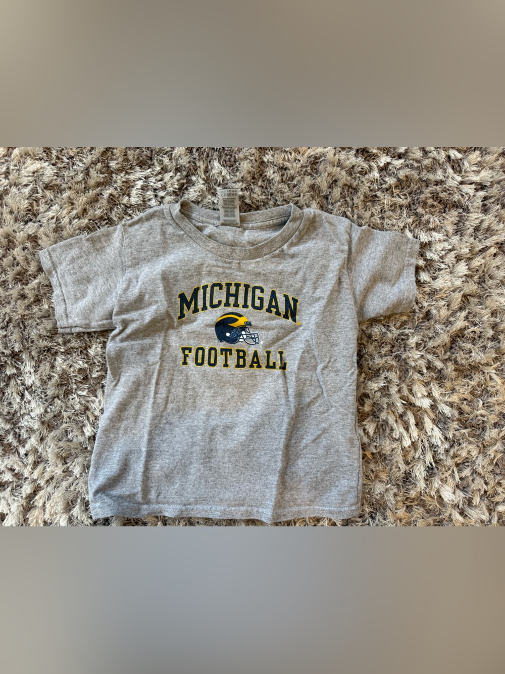 Michigan Football Kids' Grey Tee